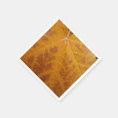 Gelbes Ahornblättern Herbst Abstrakte Natur Serviette (Ecke)