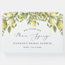 Gelbes Amalfi-Brautparty Gästebuch