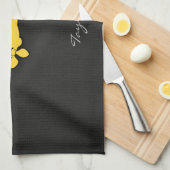 Gelbes Amber Flugzeug Geschirrtuch (Viertel Falte)