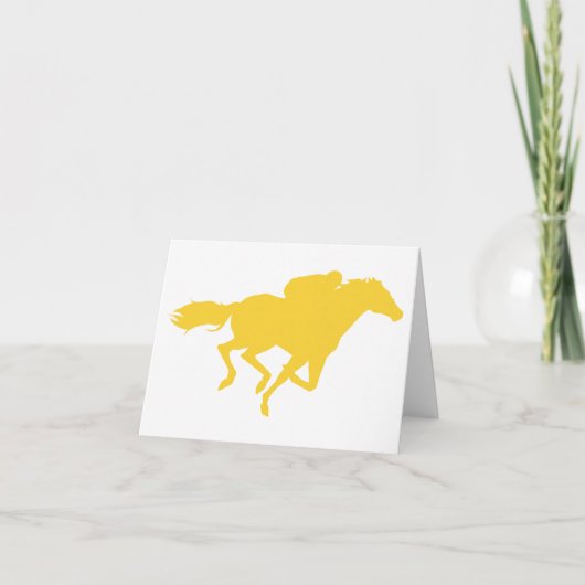 Gelbes Amber Racing Karte (Vorderseite)