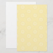 Gelbes Ananas-Muster Briefpapier (Vorne/Hinten)