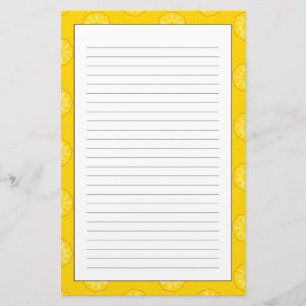 Gelbes Ananas-Muster Briefpapier