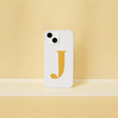 Gelbes Anfangsname Personalisiertes Monogramm-Desi Case-Mate iPhone Hülle