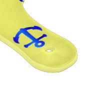 Gelbes Ankermuster Schneidebrett (Ecke)