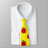 Gelbes Apfelmuster Krawatte (Gebunden)