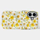 Gelbes Aquarell-Wildblumenmuster Case-Mate iPhone Hülle (Rückseite (Horizontal))