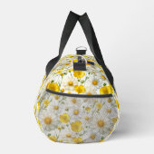Gelbes Aquarell-Wildblumenmuster Duffle Bag (Rechts)
