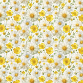 Gelbes Aquarell-Wildblumenmuster  Tischdecke