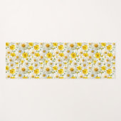 Gelbes Aquarell-Wildblumenmuster Yogamatte (Vorderseite (Horizontal))
