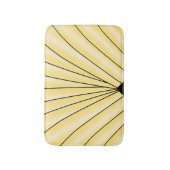 Gelbes Art Deco Design Badematte (Vorderseite Vertikal)