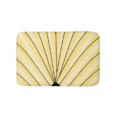 Gelbes Art Deco Design Badematte (Vorderseite)