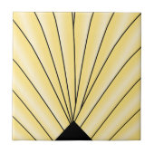 Gelbes Art Deco Design Fliese (Vorderseite)