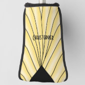 Gelbes Art Deco Design Golf Headcover (Rotieren 90)