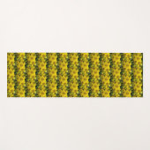 Gelbes asiatisches Lilienflormuster Yogamatte (Vorderseite (Horizontal))