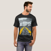 Gelbes Asphalt Highway Road Creative Fotografy T-Shirt (Vorne ganz)