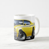 Gelbes Auto 1970 Buicks GSX Kaffeetasse (VorderseiteRechts)