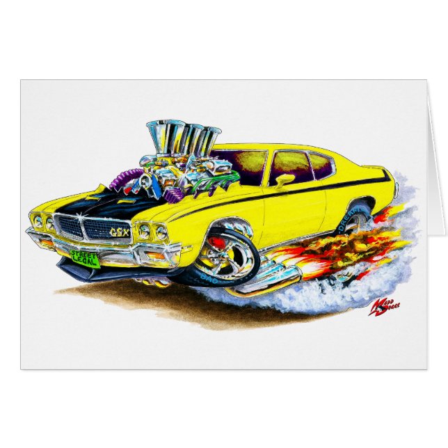 Gelbes Auto Buicks GSX (Vorderseite (Horizontal))