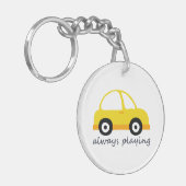 Gelbes Auto Schlüsselanhänger (Vorderseite links)
