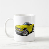 Gelbes Auto Triumphs TR6 Kaffeetasse (Links)