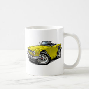 Gelbes Auto Triumphs TR6 Kaffeetasse