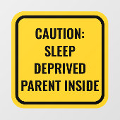 Gelbes Baby an Bord alternativer Autos Fensterdeko Fensteraufkleber (Blatt)