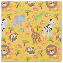 Gelbes Baby-Safari-Gewebe