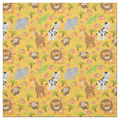 Gelbes Baby-Safari-Gewebe Stoff (Muster)