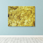 Gelbes Bananenpapier gepackte Leinwand (Insitu (Holzboden))