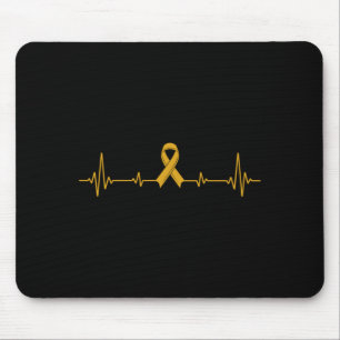 Gelbes Band Männer Selbstmordpräventionsbewusstsei Mousepad