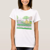 Gelbes Bauernhaus; Hemd T-Shirt (Vorderseite)