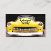Gelbes Beruf für kundenspezifische Fahrzeuge Visitenkarte (Vorderseite)