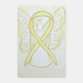 Gelbes Bewusstsein Band Engel Sticky Post ItNotes Post-it Klebezettel (Vorderseite)