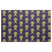 Gelbes Bewusstsein Band Herz Stoff Material (Fat Quarter (45,7 x 55,9 cm))