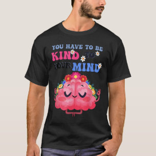 Gelbes Bewusstsein für psychische Gesundheit Sie m T-Shirt