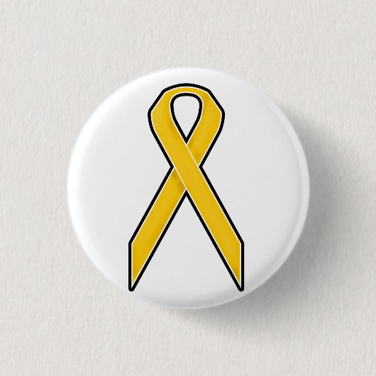 Gelbes Bewusstseins-Band Button (Vorderseite)