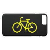 Gelbes Bike Case-Mate iPhone Hülle (Rückseite (Horizontal))