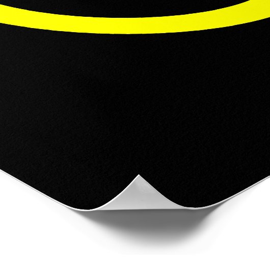 Gelbes Bike Poster (Ecke)