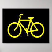 Gelbes Bike Poster (Vorne)