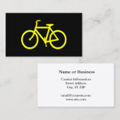 Gelbes Bike Visitenkarte (Vorne/Hinten)