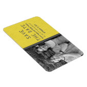 Gelbes Binärkode-Foto Speichern Sie das Datumsfens Magnet (Rechte Seite)