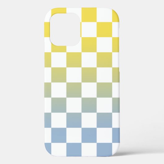 Gelbes bis hellblaues Ombré-Muster Case-Mate iPhone Hülle (Rückseite)