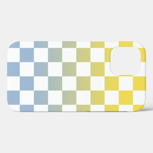 Gelbes bis hellblaues Ombré-Muster Case-Mate iPhone Hülle (Rückseite (Horizontal))