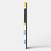 Gelbes bis hellblaues Ombré-Muster Case-Mate iPhone Hülle (Rückseite / Links)