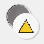 Gelbes Blank Magnet (Vorderseite/Rückseite)