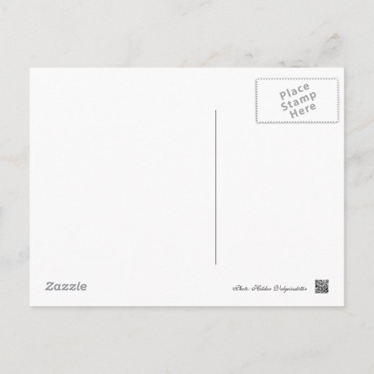 Gelbes Blatt wir haben Postkarte verschoben (Rückseite)