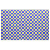 Gelbes blau gekreuztes Blockdruckmuster Stoff (Fat Quarter (45,7 x 55,9 cm))