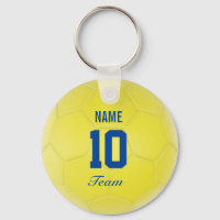 Gelbes blaues Fußballteam Personalisierter Name