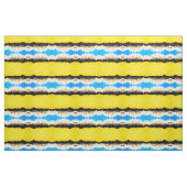 Gelbes blaues Gebirgsgewebe Stoff (Fat Quarter (45,7 x 55,9 cm))
