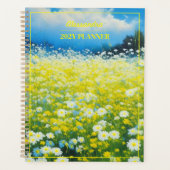 Gelbes blaues Wildblume Planer (Vorderseite)