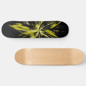 Gelbes Blitz-Bolzen-Skateboard Skateboard (Horizontal)
